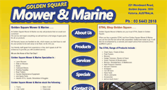 Desktop Screenshot of goldensquaremowerandmarine.com